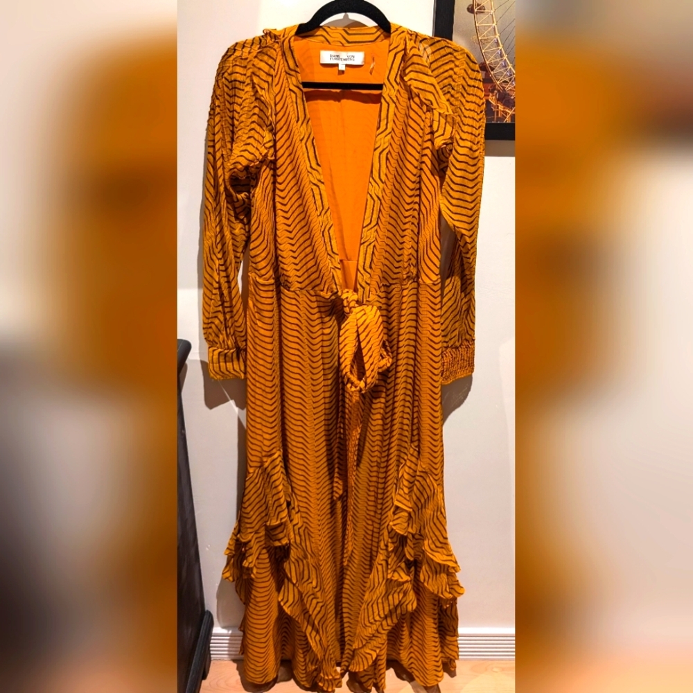 DVF (Diane Von Ferstenberg) Shawl Dress Long